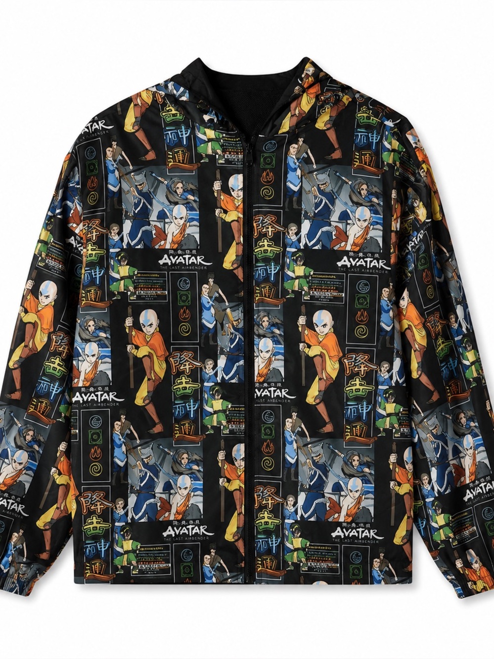 Nickelodeon Avatar Graphic Jacket - Black and Blue